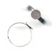 Base per incollare mm. 7 argentata brunita x1