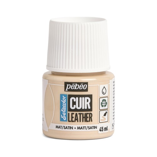 Pittura Setacolor Cuir Leather - Beige rosa (n°19) x45ml