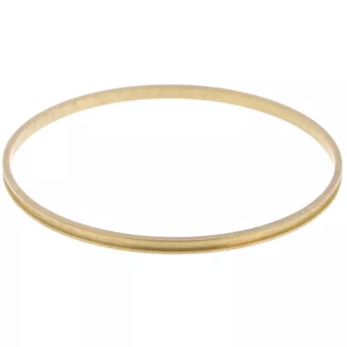 Bracciale 3x67 mm per Delica 15/0 - 1 fila 1,5 mm - Ottone grezzo x1