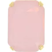 Cristallo incastonato Aurora A4627 Octagon 14x10 mm - Dorato - Rose Water Opal x1