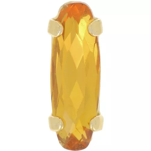 Cristallo incastonato Aurora A4161 Long Classical Oval 15x5 mm - Topaz x1