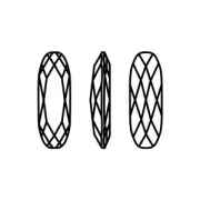 Cristallo incastonato Aurora A4161 Long Classical Oval 15x5 mm - Topaz x1
