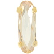 Cristallo incastonato Aurora A4161 Long Classical Oval 15x5 mm - Crystal Golden Sh