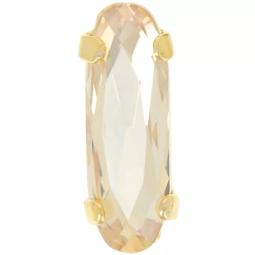 Cristallo incastonato Aurora A4161 Long Classical Oval 15x5 mm - Crystal Golden Sh
