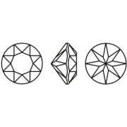 Cabochon tondo Aurora A1088 6 mm - Crystal Comet Argent Light x1