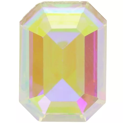Cabochon step cut Ottagono Aurora A4610 14x10 mm - Cristallo AB x1