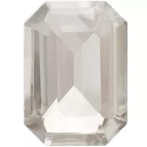 Cabochon step cut Ottagono Aurora A4610 14x10 mm - Cristallo Silver Shade x1