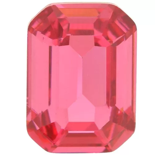 Cabochon step cut Ottagono Aurora A4610 14x10 mm - Rose x1