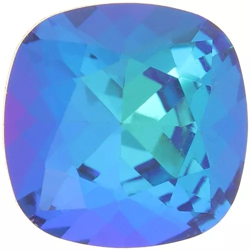 Cabochon quadrato Aurora A4470 12 mm - Crystal Bermuda Blue x1
