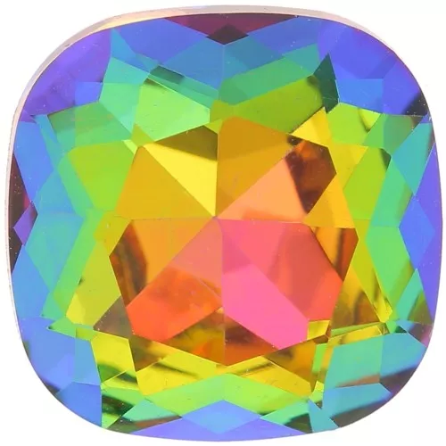 Cabochon quadrato Aurora A4470 12 mm - Crystal Vitrail Medium x1