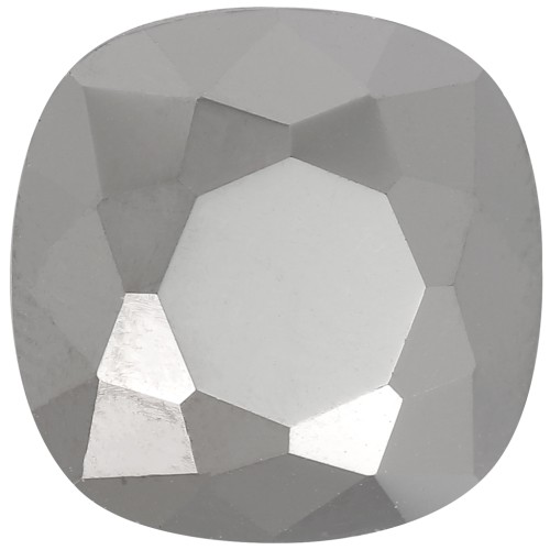 Cabochon quadrato Aurora A4470 12 mm - Jet Hematite x1