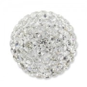 Mezza sfera plastilina strass Coreano 20 mm Crystal  x1|raw }}