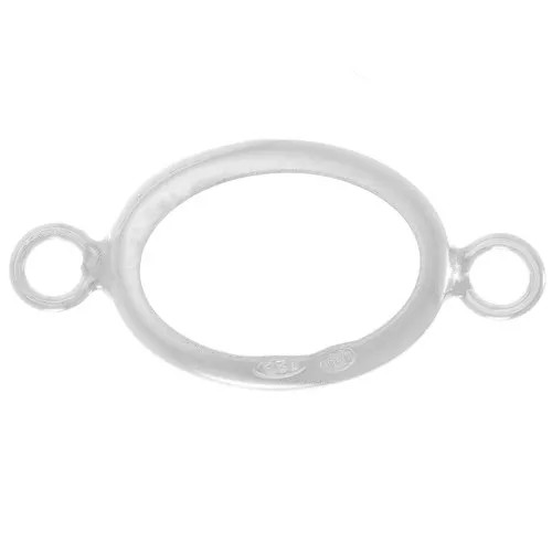 Castone ovale per cabochon 14x10 mm - Argento 925 x1