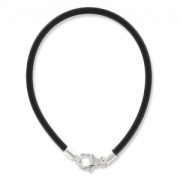 Bracciale caucciù 19 cm d'Argento 925 x1|raw }}