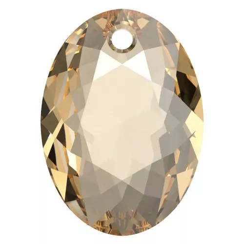 Pendente PureCrystal 6438 Elliptic Cut Pendant 9 mm - Crystal Golden Shadow x1