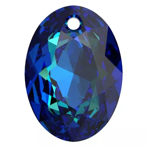 Pendente PureCrystal 6438 Elliptic Cut Pendant 9 mm - Crystal Bermuda Blue