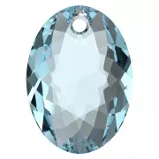 Pendente PureCrystal 6438 Elliptic Cut Pendant 9 mm - Aquamarine x1