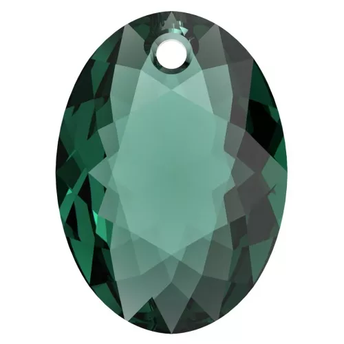 Pendente PureCrystal 6438 Elliptic Cut Pendant 9 mm - Emeraude x1