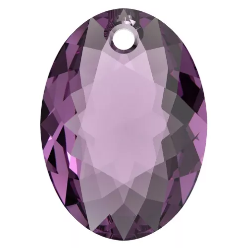 Pendente PureCrystal 6438 Elliptic Cut Pendant 9 mm - Amethyst x1