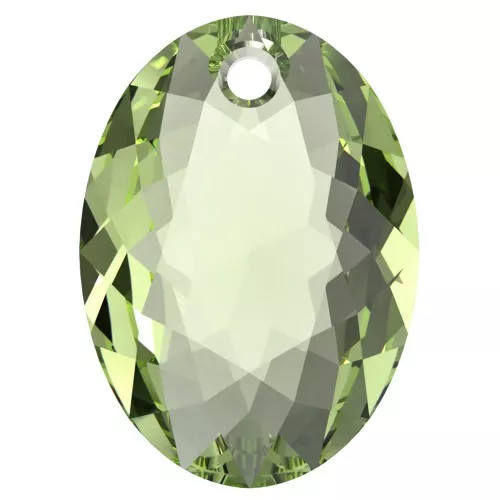 Pendente PureCrystal 6438 Elliptic Cut Pendant 9 mm - Peridot x1