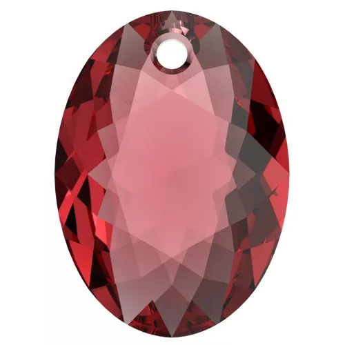 Pendente PureCrystal 6438 Elliptic Cut Pendant 9 mm - Scarlet x1