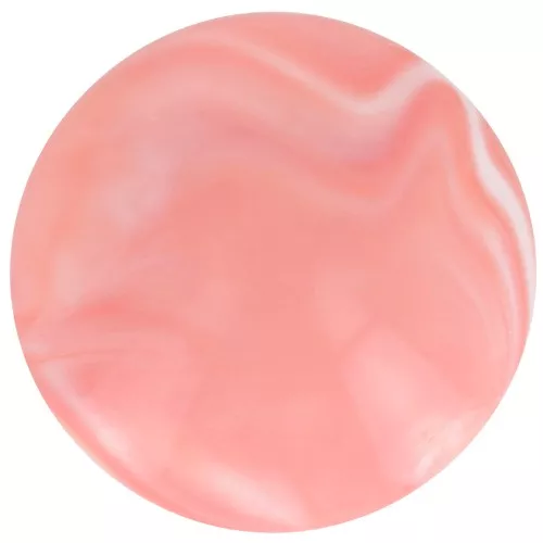 Cabochon rotondo di 14 mm in resina opaca - Corallo marmorizzato x1
