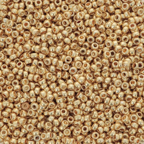 Perline Miyuki 15/0 1052 - Oro galvanizzato x 100 g