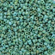 Perline Miyuki 11/0 4514 - Blu turchese opaco Picasso x 100 g