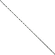 Catena maglia gourmette 2 mm - Argento 925 rodio nero x50cm|raw }}