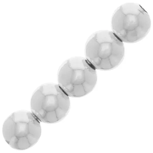 Perline rotonde da 3 mm con foro da 1 mm - Argento 925 x50