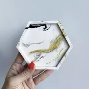 Stampo in silicone per sottobicchiere esagonale 17x15 cm x1