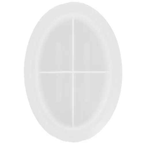 Stampo in silicone per portasapone ovale 15x10,5x2,6 cm x1