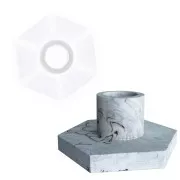 Stampo in silicone per portacandele 10x5x8,2 cm - Jesmonite