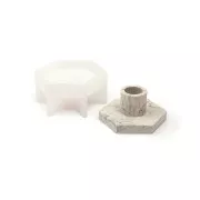 Stampo in silicone per portacandele 10x5x8,2 cm - Jesmonite