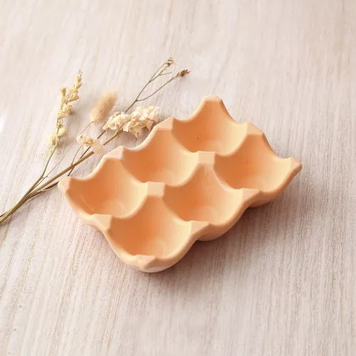 Stampo in silicone per realizzare un vassoio per 6 uova 14,5x10cm