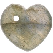 Zecchino cuore 10 mm -Pietre semi preziosa- Labradorite x1|raw }}