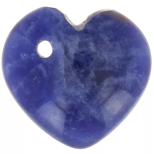 Zecchino cuore 10 mm - Pietre semi preziosa- Sodalite x1