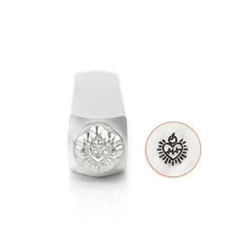 Punzone ImpressArt - 6 mm - Ex-Voto Heart x1
