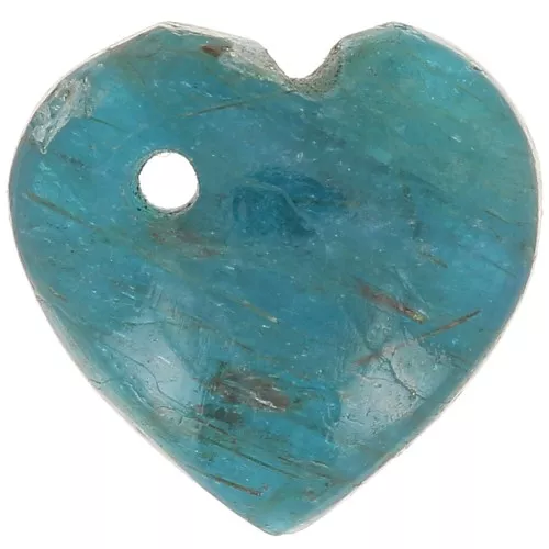 Zecchino cuore 10 mm -Pietre semi preziosa- Apatite x1