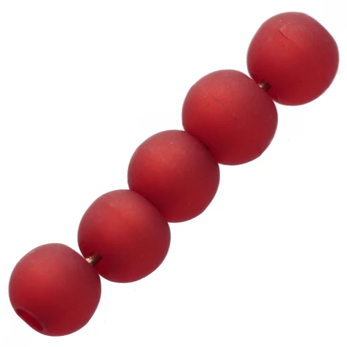 Tonde Polaris mm.  4 Red Magma x20