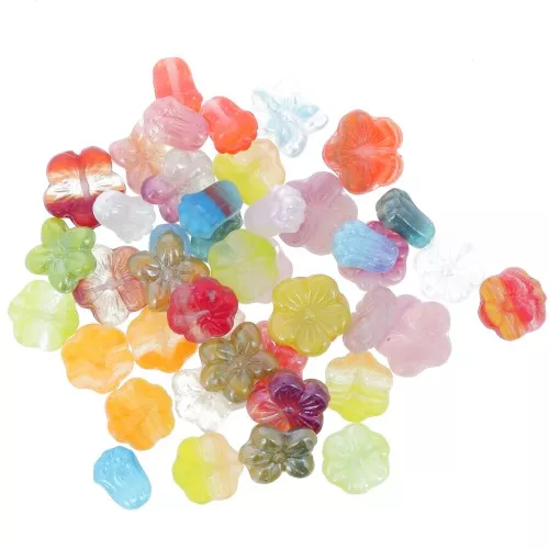 Assortimento di perline di Boemia - Flowers 1 x50g