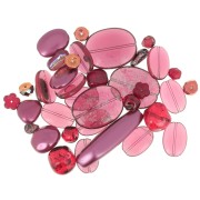 Assortimento di perline di Boemia - Ruby garnet x50g|raw }}