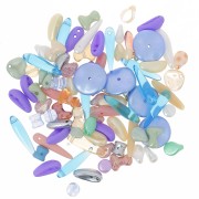 Assortimento di perle di Boemia - Pastel and Silver x20g|raw }}