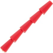 Perle di vetro sfaccettate a cono 8x4 mm - Opaque Rouge x25|raw }}