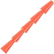 Perle di vetro sfaccettate a cono 8x4 mm - Opaque Hyacinth x25