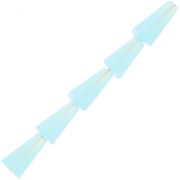 Perle di vetro sfaccettate a cono - 8x4 mm - Sky Blue x25