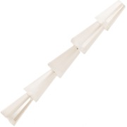 Perline coniche in vetro sfaccettato - 8x4 mm - Beige x25|raw }}