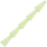 Perle di vetro sfaccettate a cono - 8x4 mm - Verde menta x25|raw }}
