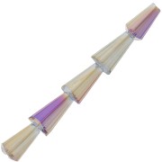 Perle di vetro sfaccettate a cono 8x4 mm - Crystal Vitrail Medium x25|raw }}