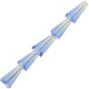 Perline coniche in vetro sfaccettato - 8x4 mm - Zaffiro x25|raw }}